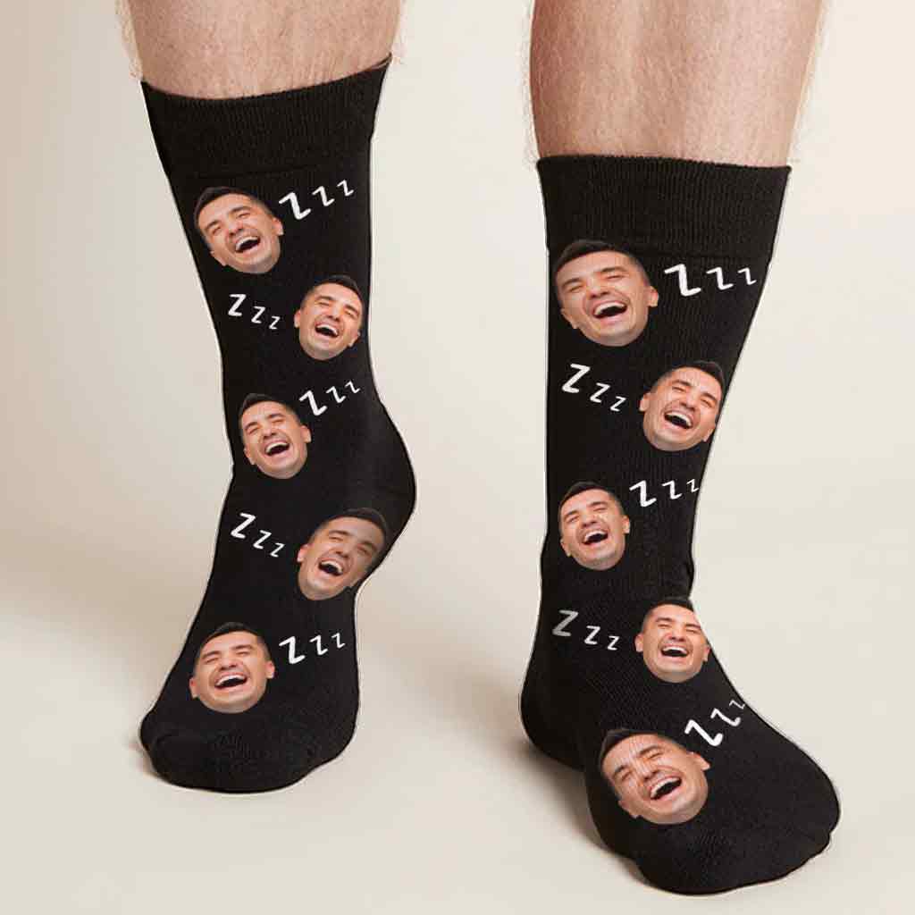 I'm Not Sleeping - Personalized Father Socks