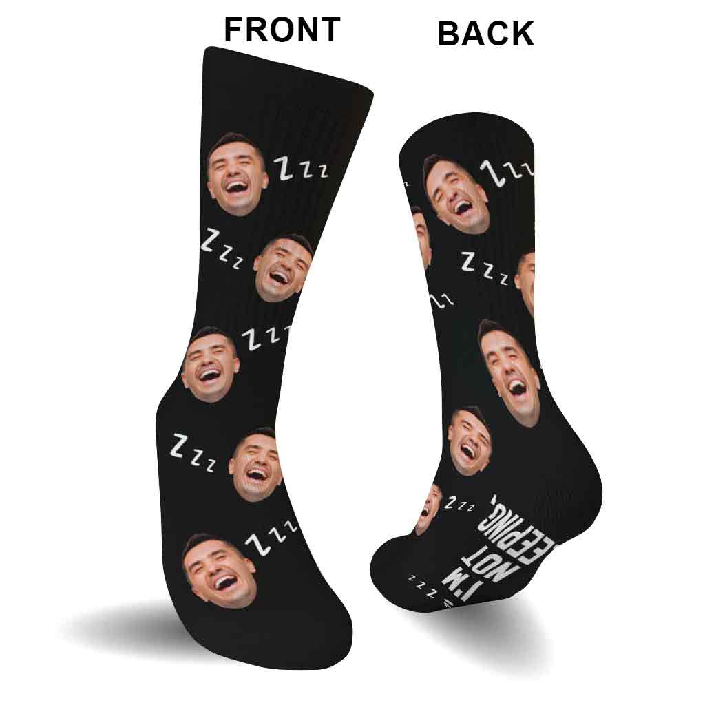 I'm Not Sleeping - Personalized Father Socks