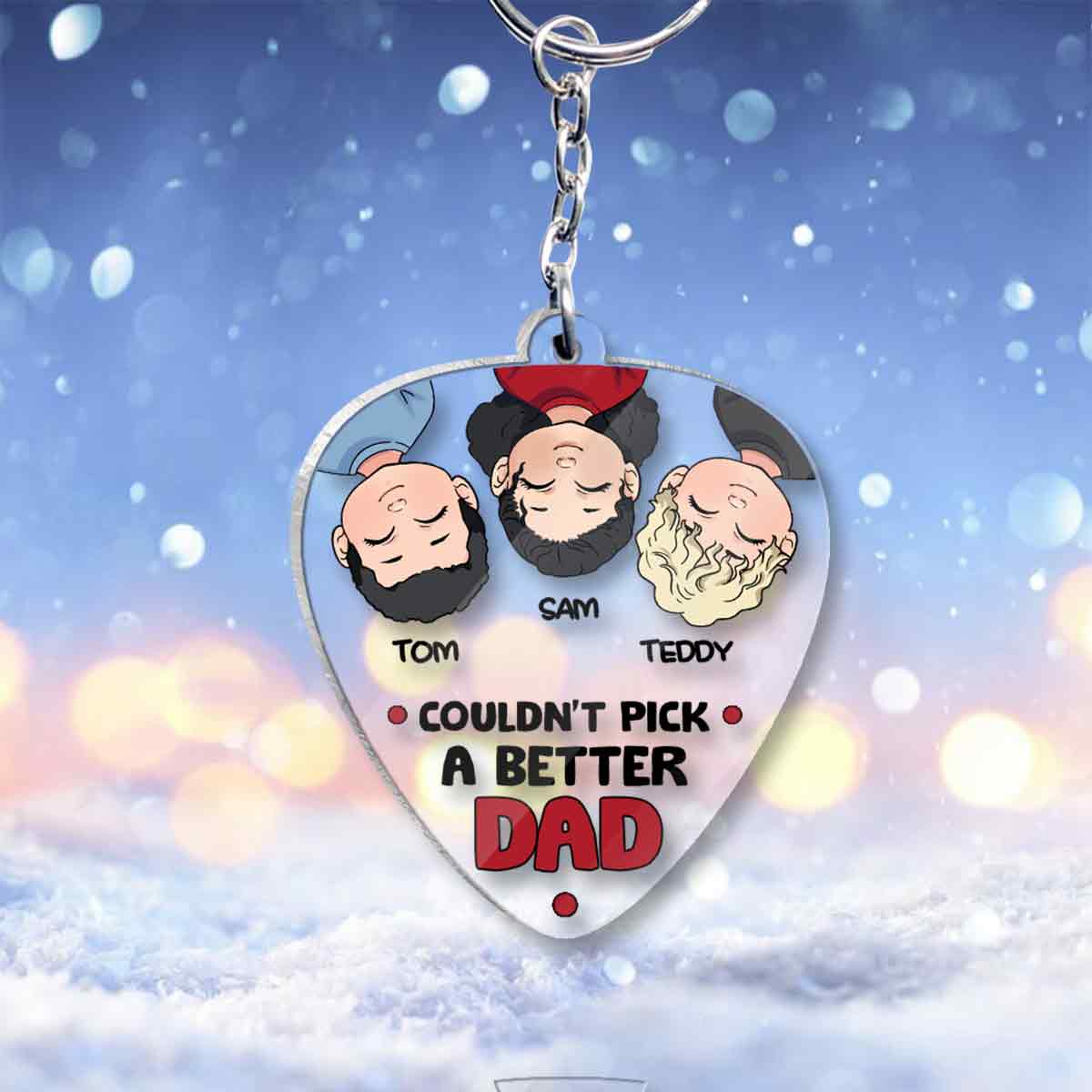 Couldn't Pick A Better Dad - Personalized Father Keychain