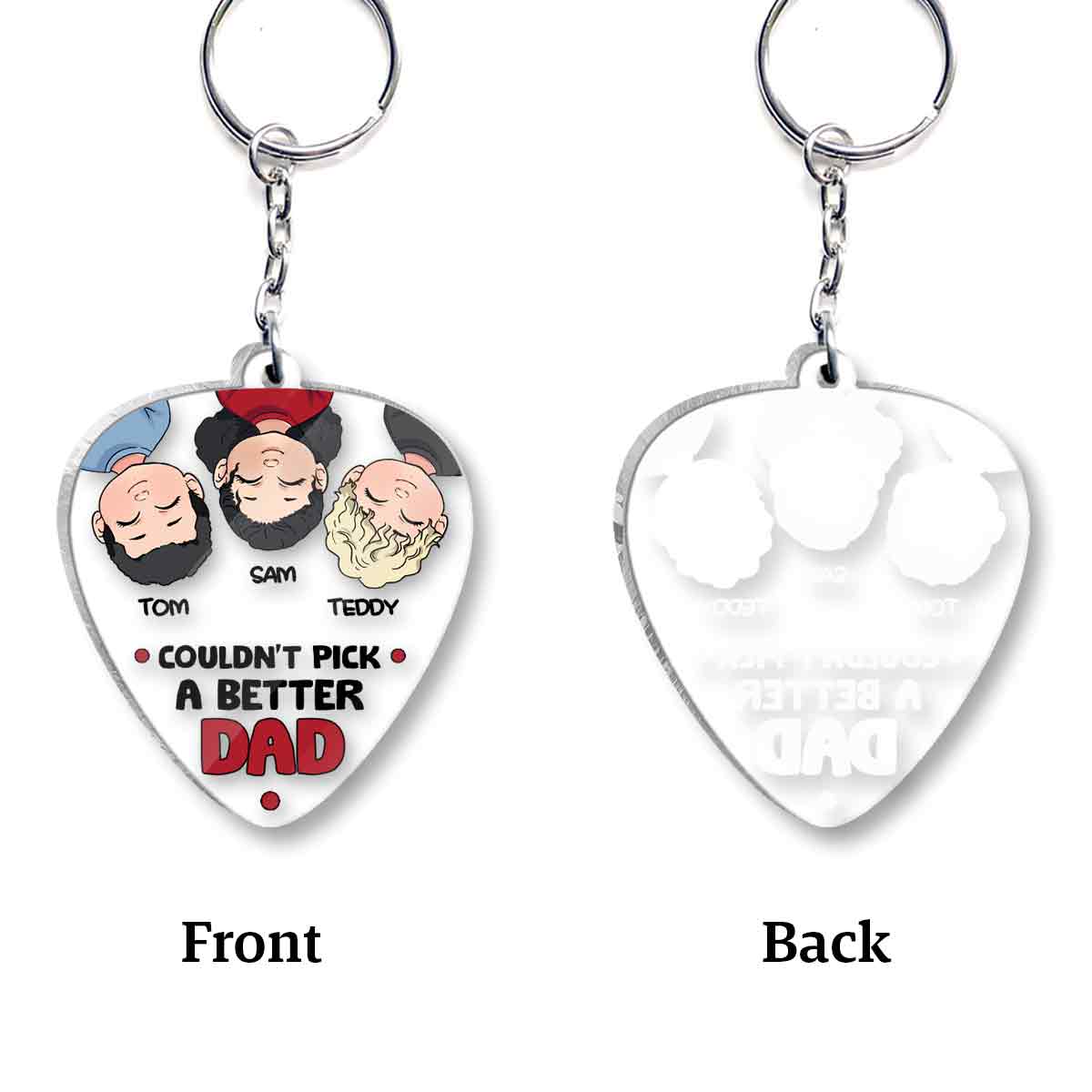 Couldn't Pick A Better Dad - Personalized Father Keychain