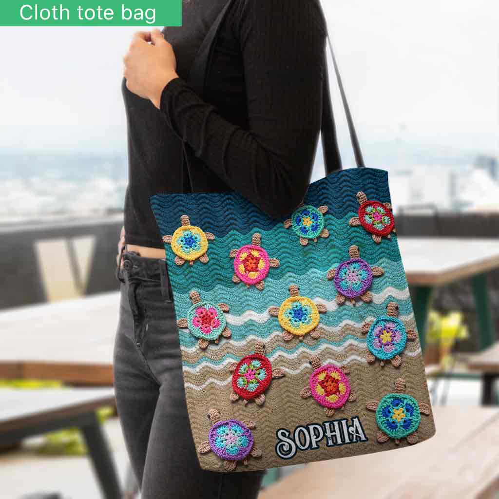 Love Turtles - Personalized Turtle Tote Bag