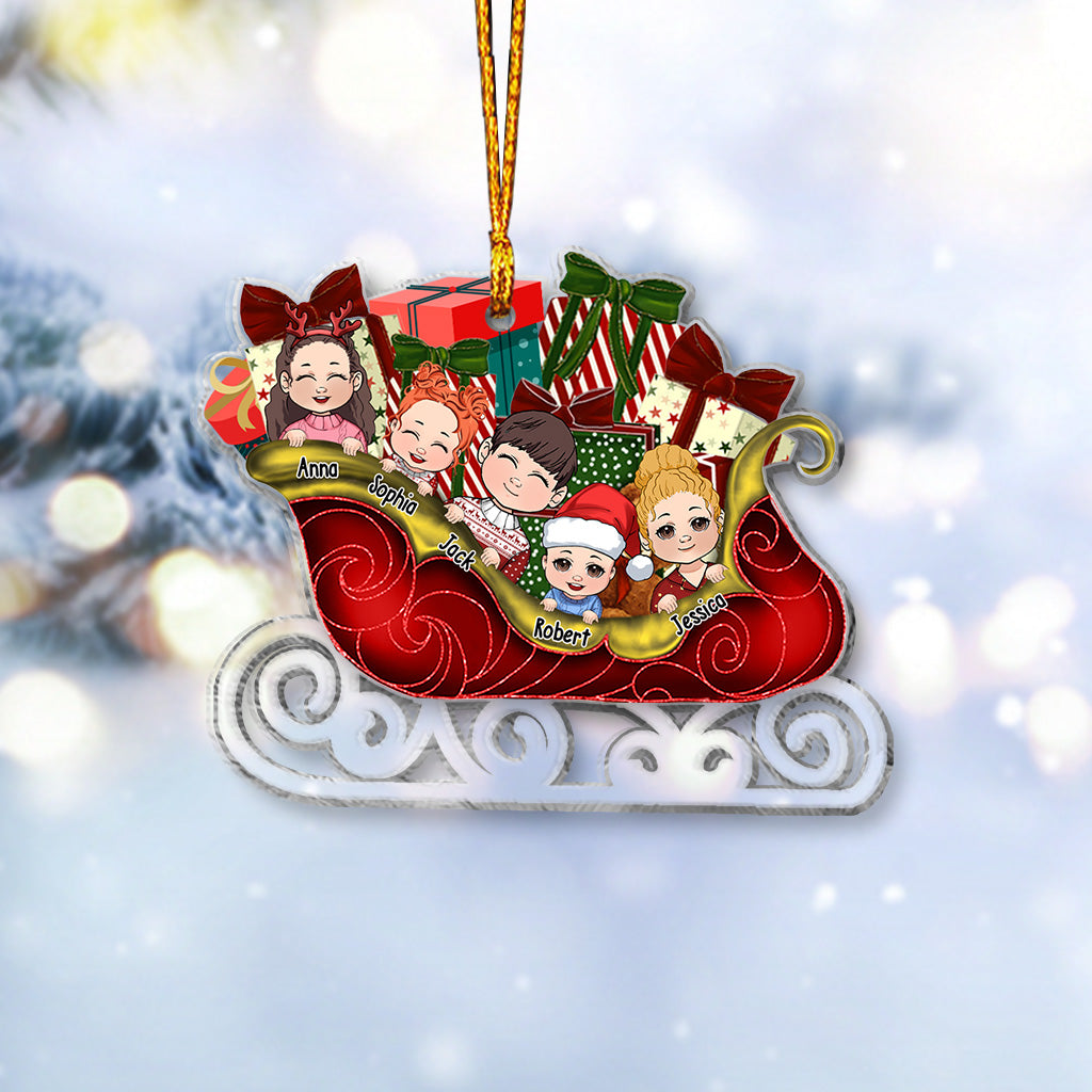 Our Grandkids - Personalized Grandma Transparent Ornament
