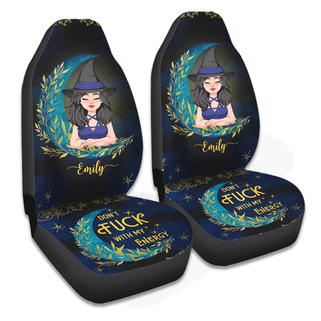 Don't F With My Energy - Personalized Witch Seat Covers