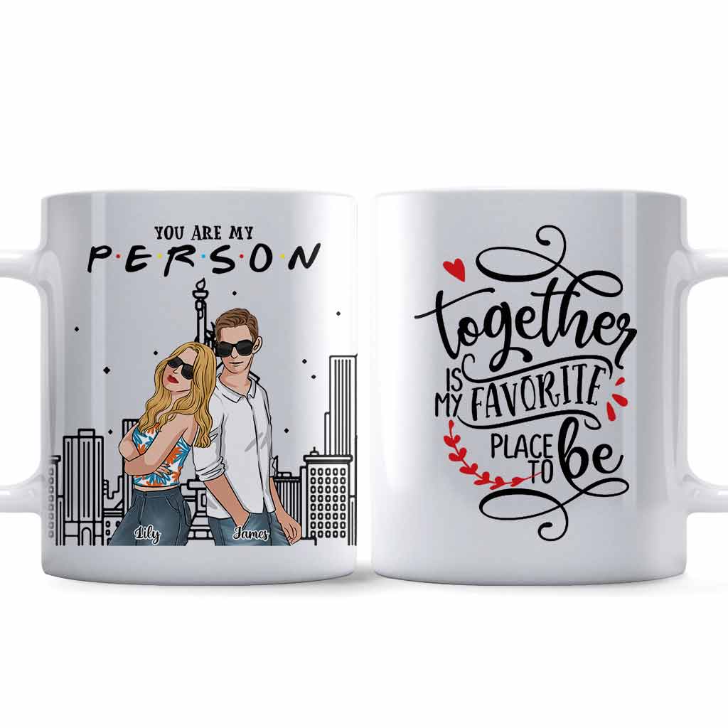 Together Is My Favorite Place To Be - Personalized Couple Mug