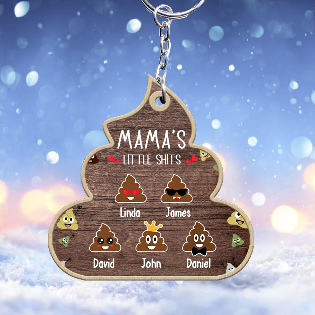 ĐBTG -Nana Lil's Shite - Gift for grandma, mom, dad, grandpa - Personalized Keychain