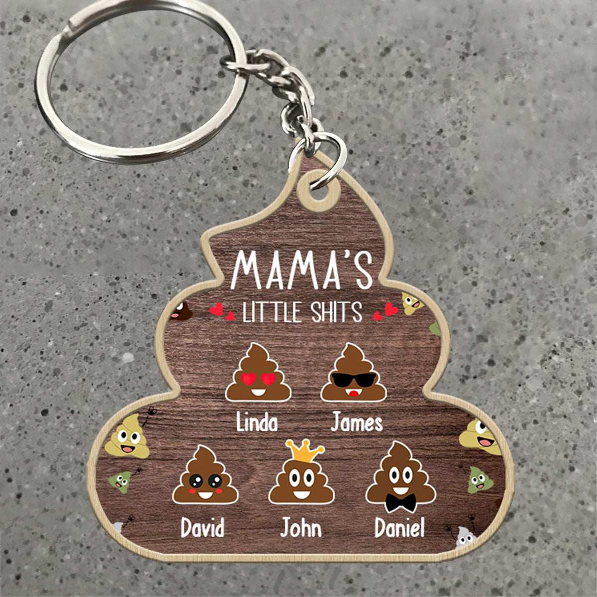 ĐBTG -Nana Lil's Shite - Gift for grandma, mom, dad, grandpa - Personalized Keychain