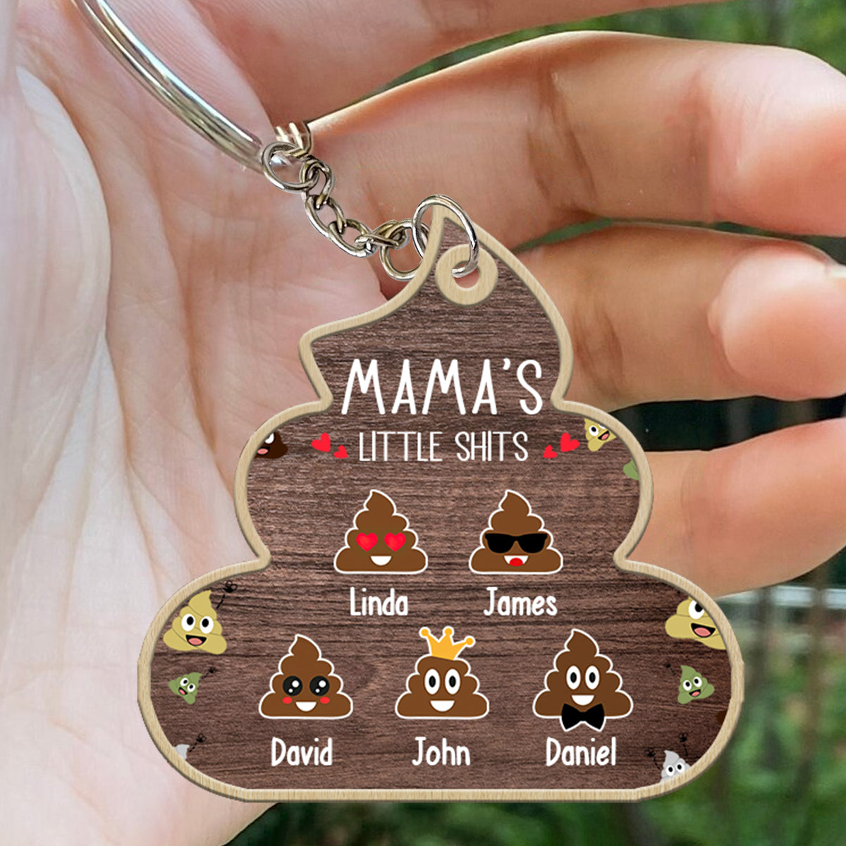ĐBTG -Nana Lil's Shite - Gift for grandma, mom, dad, grandpa - Personalized Keychain