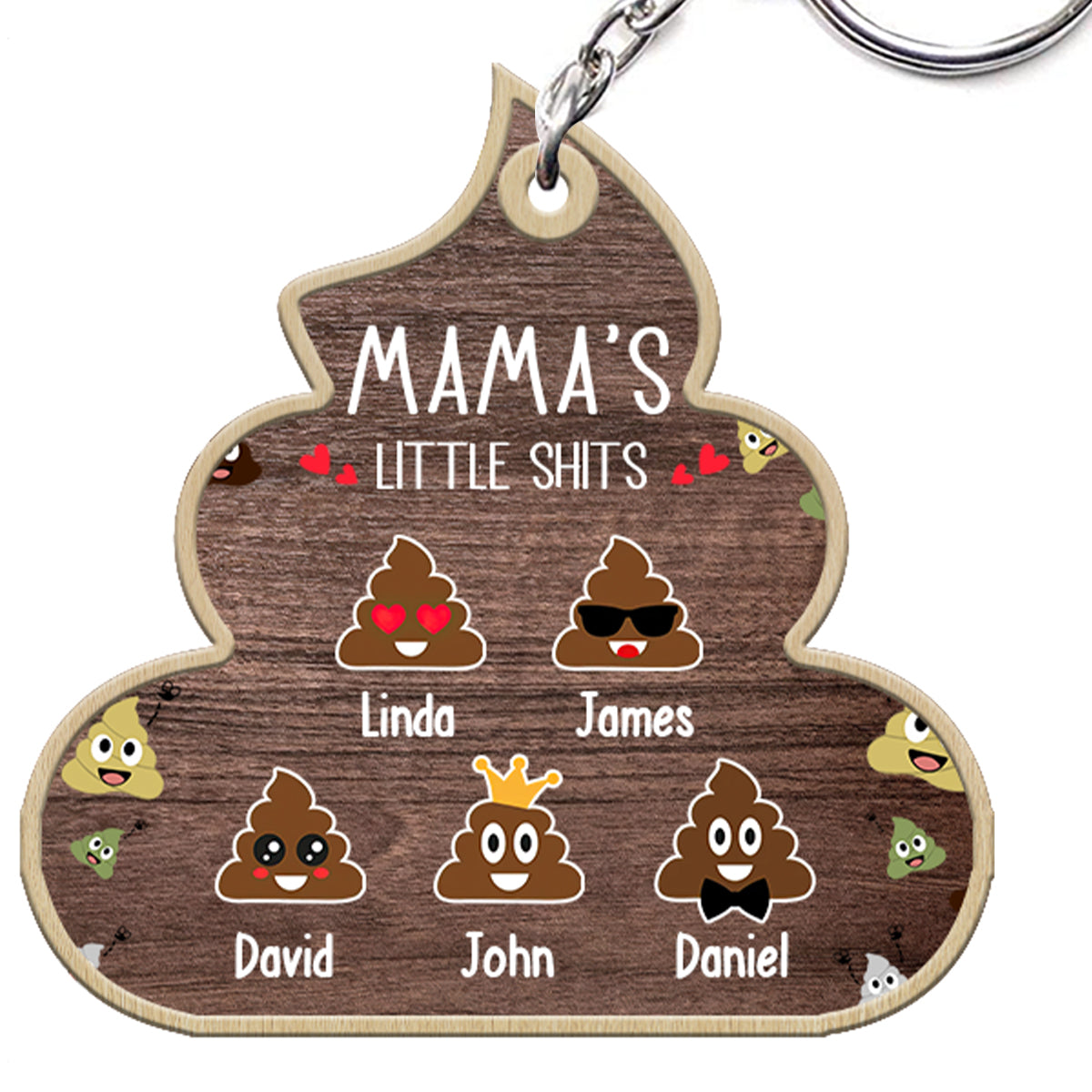 ĐBTG -Nana Lil's Shite - Gift for grandma, mom, dad, grandpa - Personalized Keychain