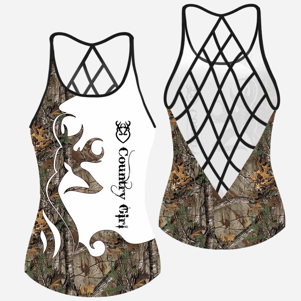Country Girl - Hunting Cross Tank Top