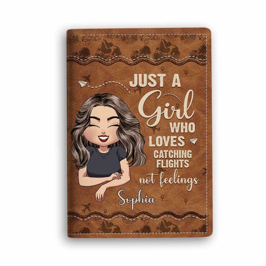 Just A Girl – Personalisierter Reisepasshalter
