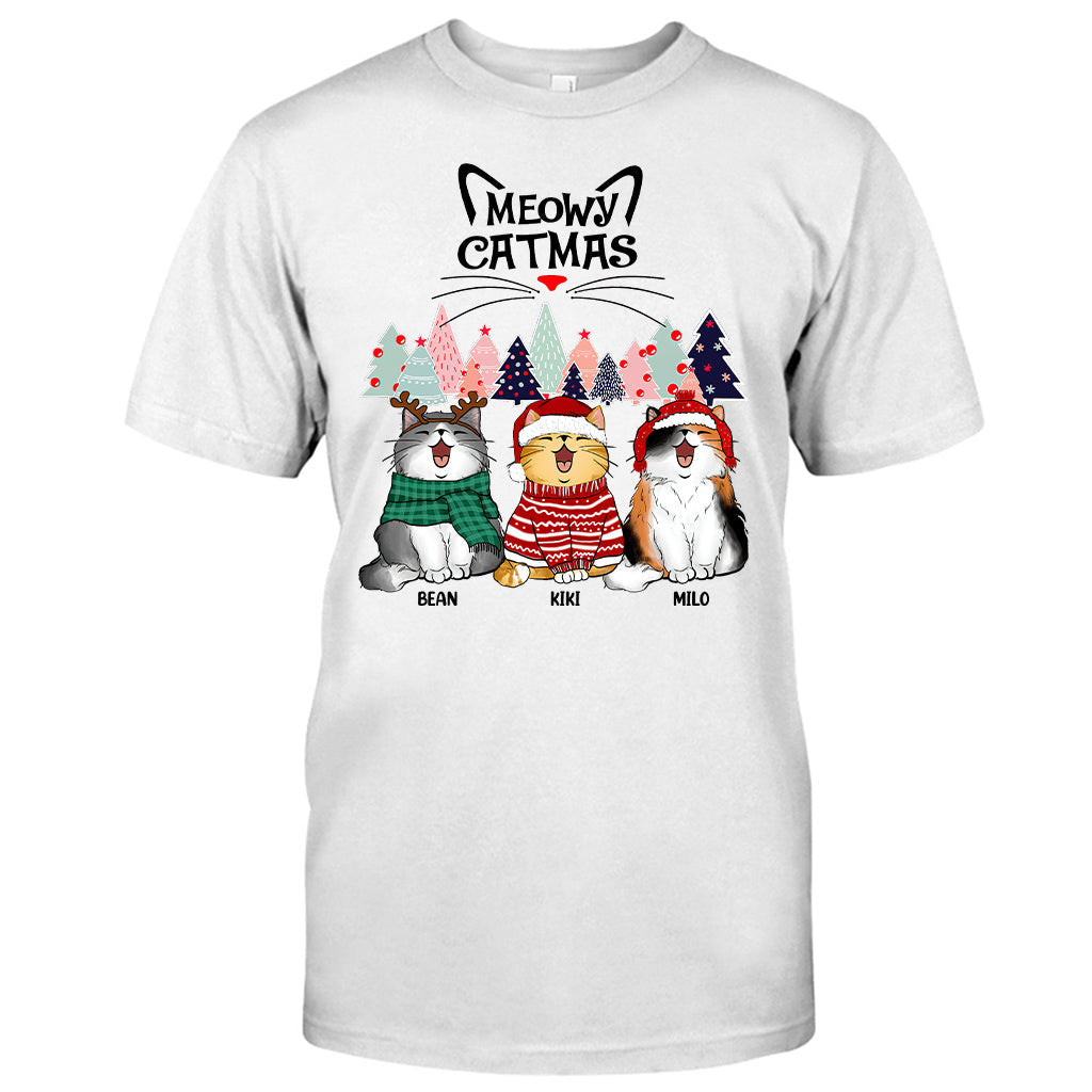 Meowy Catmas - T-shirt et sweat à capuche personnalisés pour chats