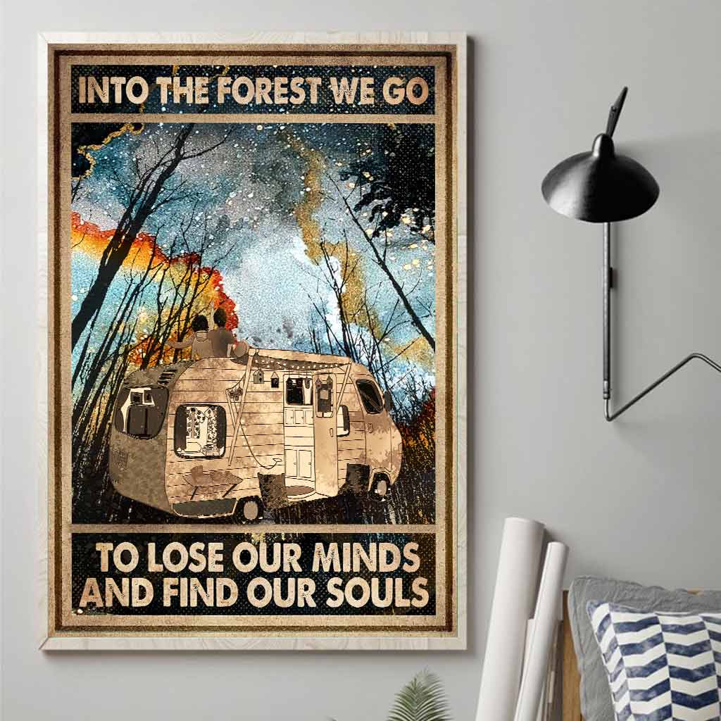Into The Forest We Go - Camping Poster
