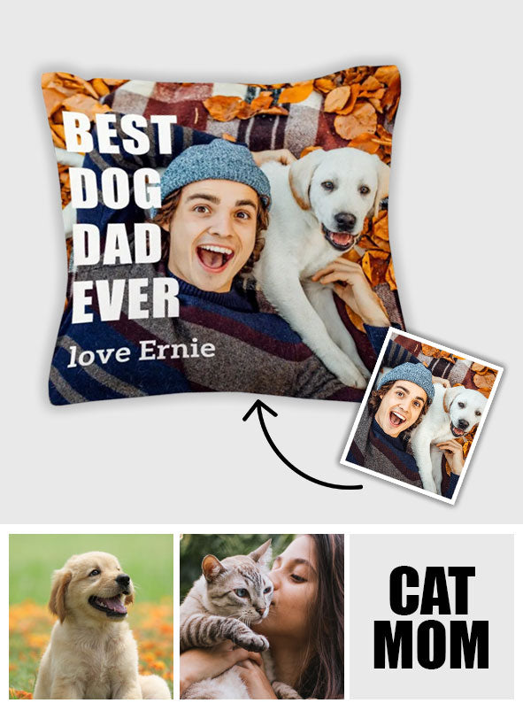 Best Dog Mom/ Mother/ Grandma... Ever - Personalized Throw Pillow