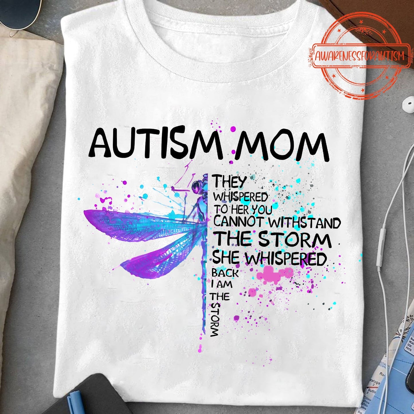 T-shirt et sweat-shirt « Maman d’enfant autiste » pour la sensibilisation à l’autisme 0523