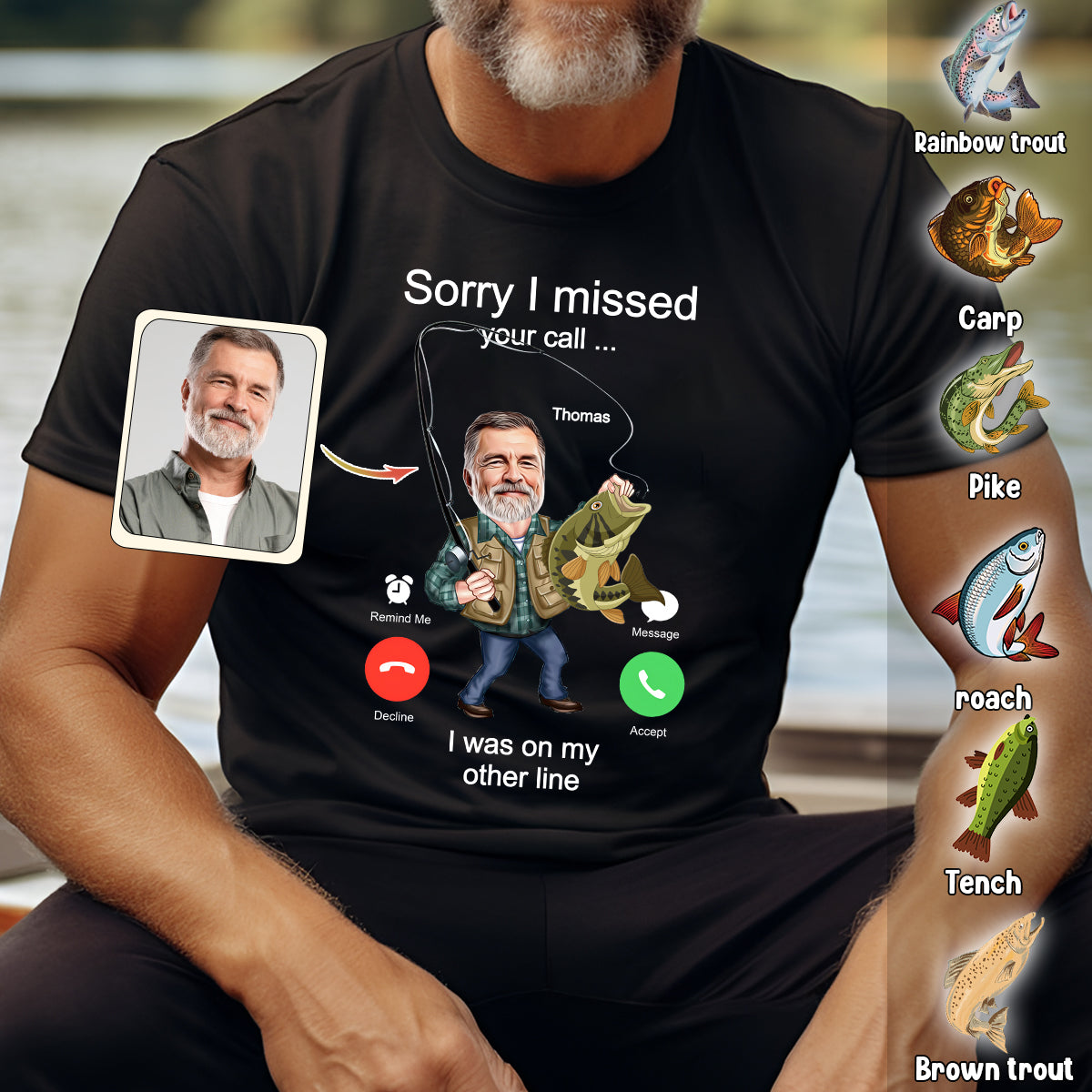 Photo Inserted Funny Fishing Keeping It Reel - Personalized Fishing T-shirt And Hoodie