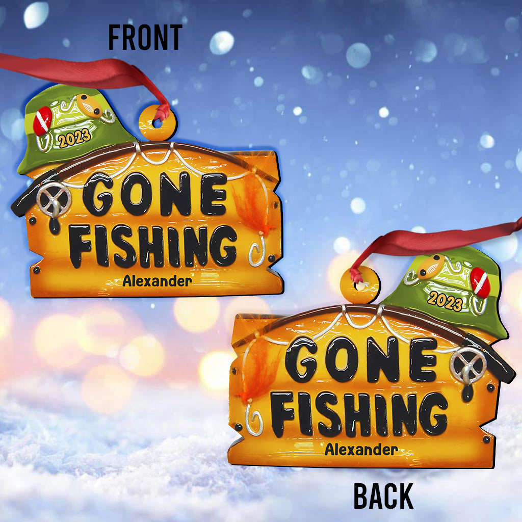 Gone Fishing - Personalized Fishing Ornament