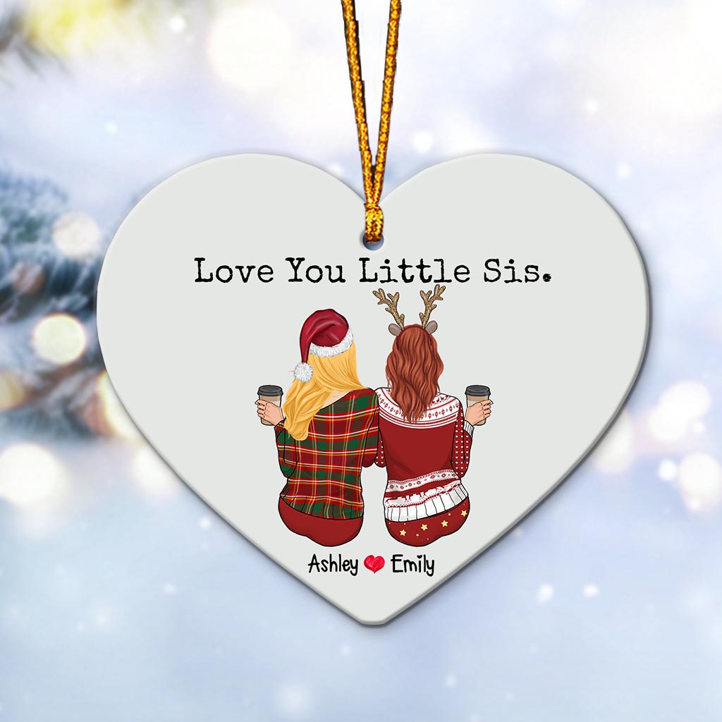 Love You Lil Sis - Personalized Sister Ornament