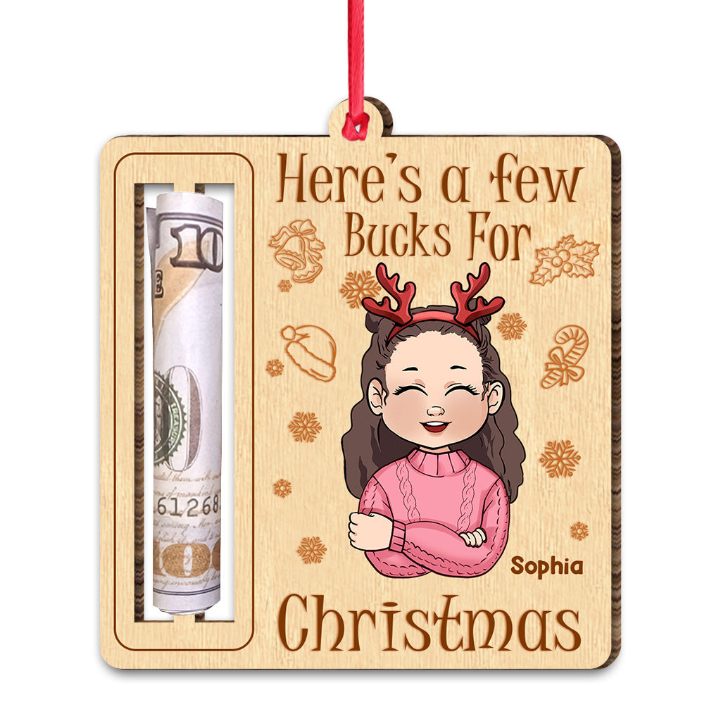 Few bucks for Christmas - Gift for grandma - Personalized Ornament