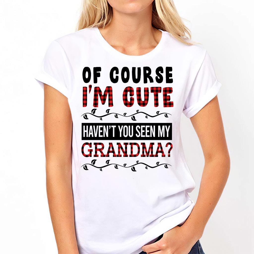 Of Course I'm Cute - Personalized Grandpa T-shirt And Hoodie