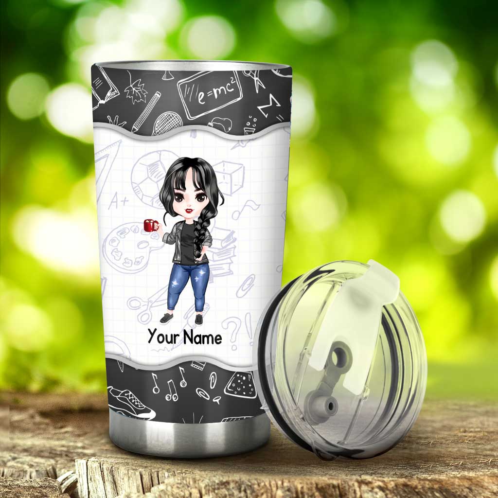 May Your Coffee Be Strong - Personalized Teacher Tumbler