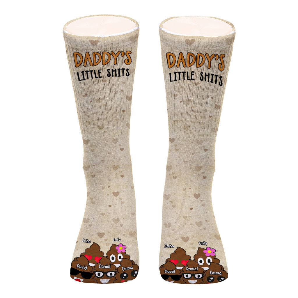 Dad's Little Cuties - Gift for dad, grandma, grandpa, mom, uncle, aunt - Personalized Socks