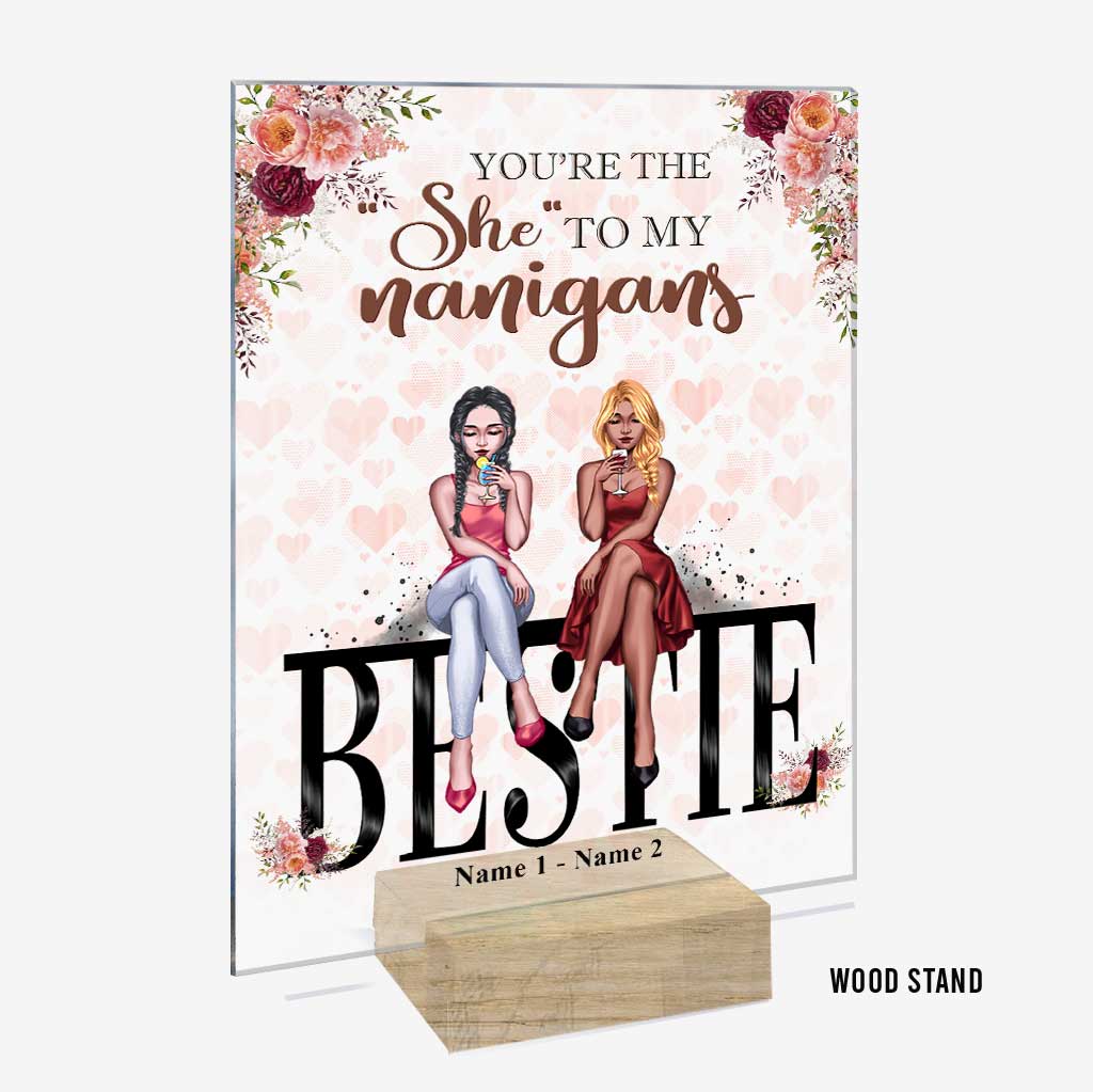 Bestie - Personalized Transparent Acrylic Plaque