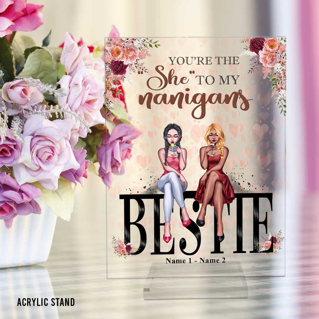 Bestie - Personalized Transparent Acrylic Plaque