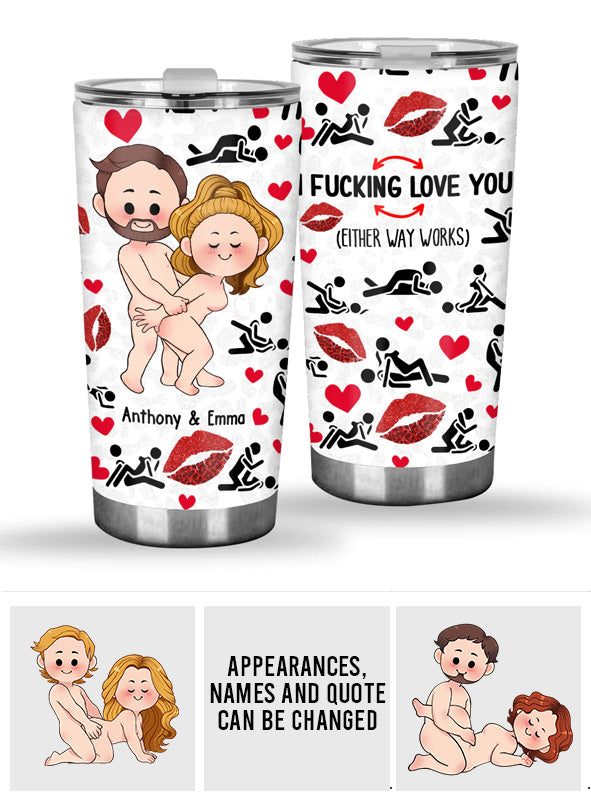 I Love You - Personalized Couple Tumbler