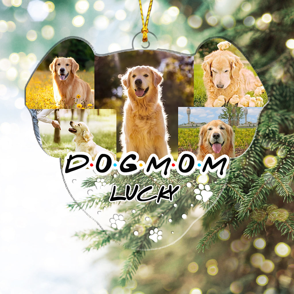 Cat Mom Dog Mom Cat Dad Dog Dad - Personalized Cat Ornament