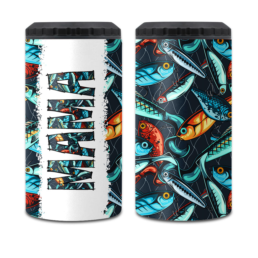 Reel Cool Dad - Fishing gift for dad, grandpa, him, husband - Personalized Can Cooler