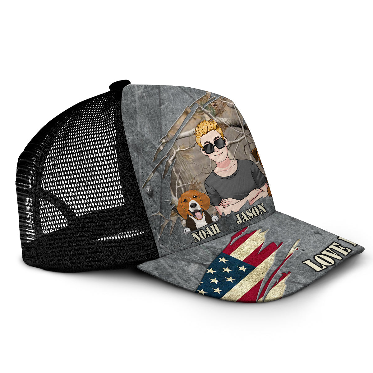 Love Hunting - Personalized Hunting Trucker Hat