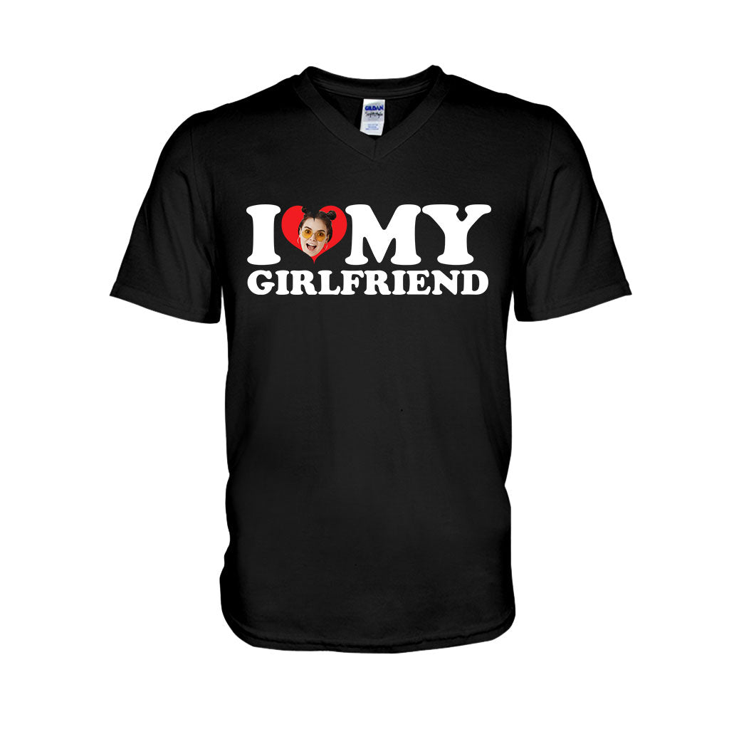 I Love My Hot Girlfriend/ Boyfriend/ Wife/ Husband - Personalized Couple T-shirt And Hoodie