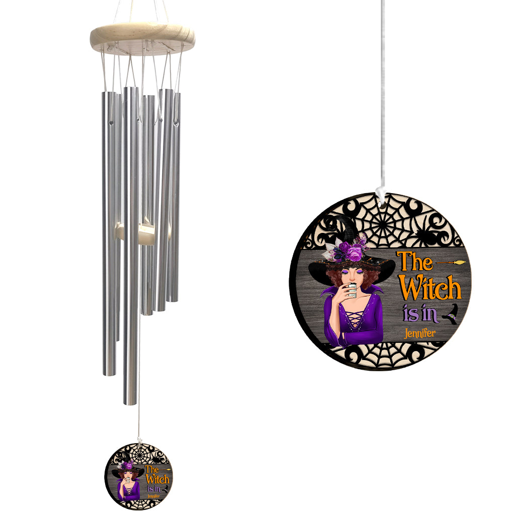 The Witch Is In - Personalized Witch Wind Chime