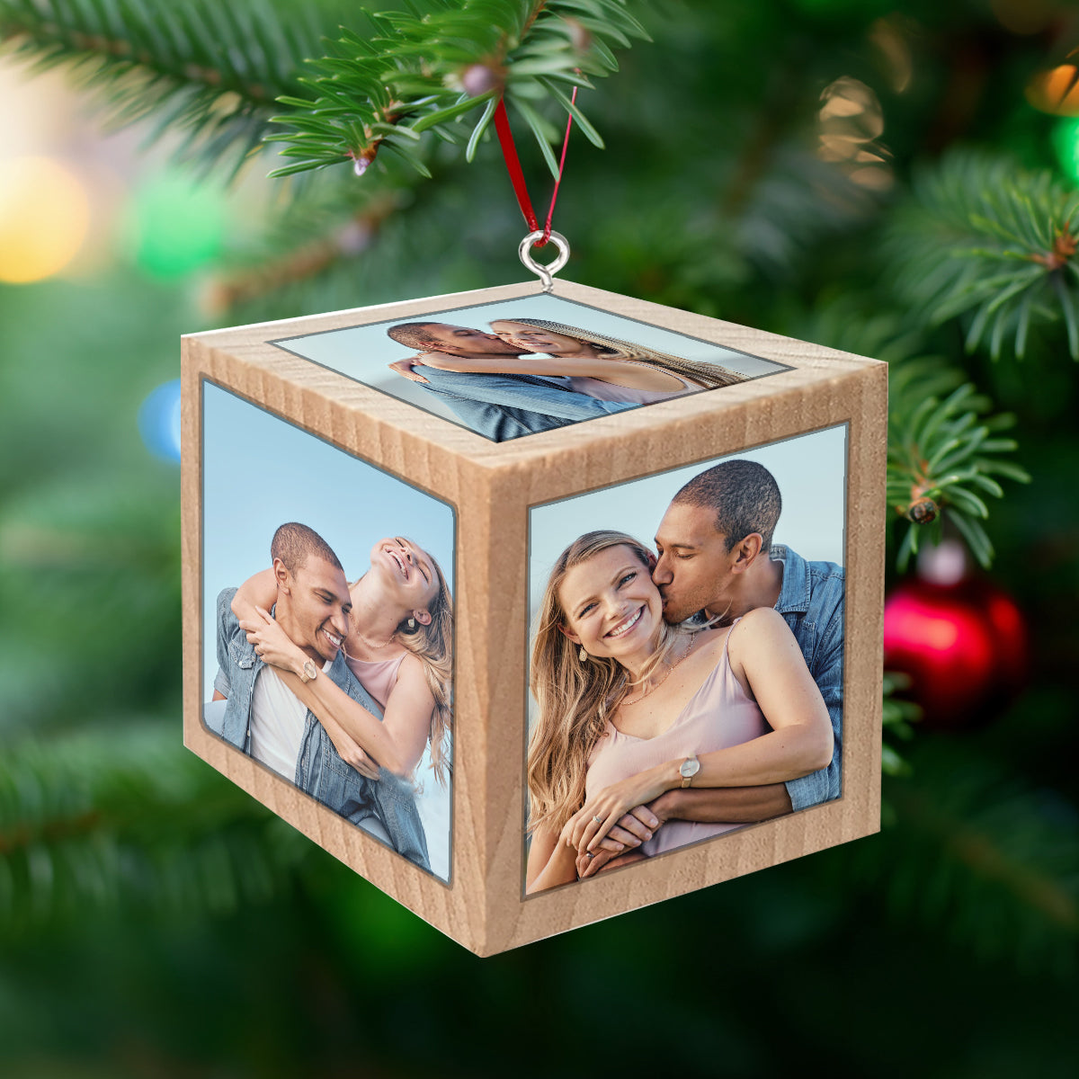 You And Me We Got This Block Ornament - gift for girlfriend, boyfriend, husband, wife - Personalized Block Ornament