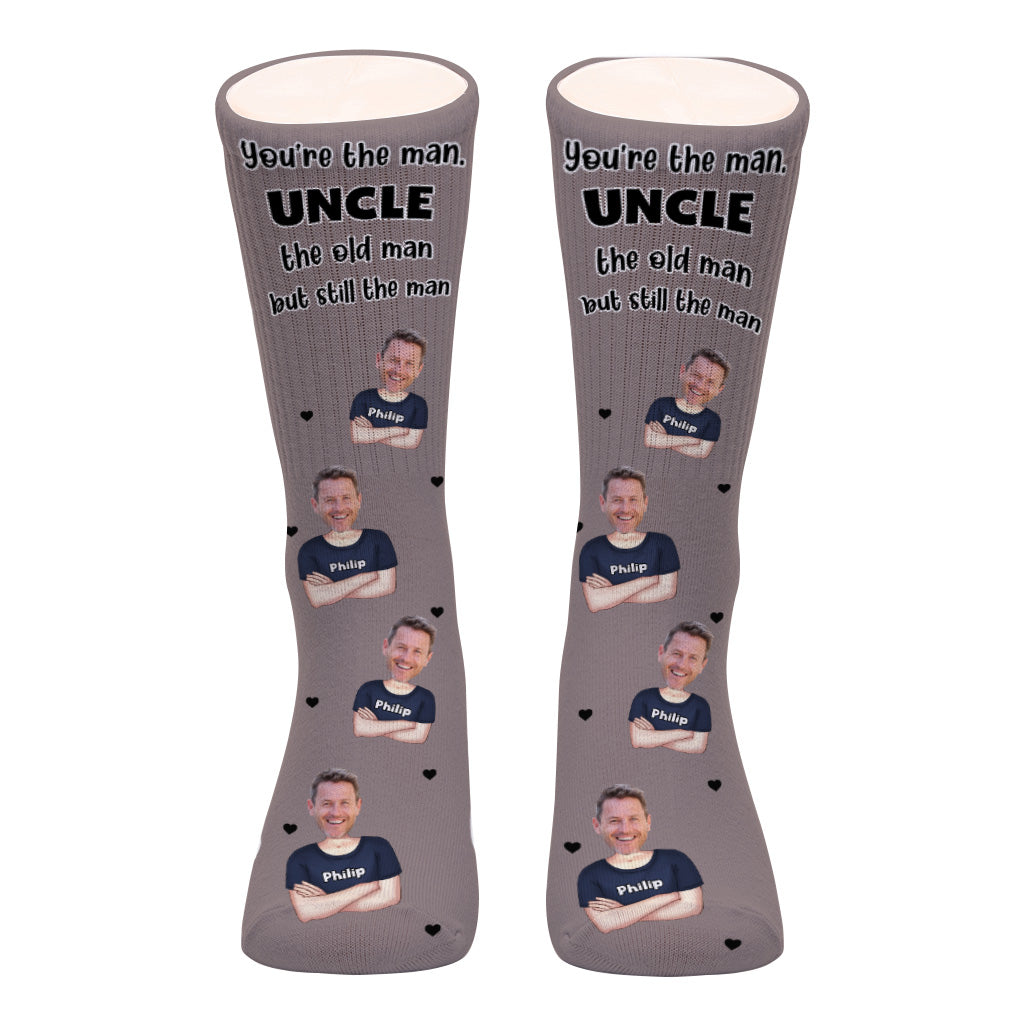 You're The Man - Gift for dad, grandpa, uncle, husband - Personalized Socks