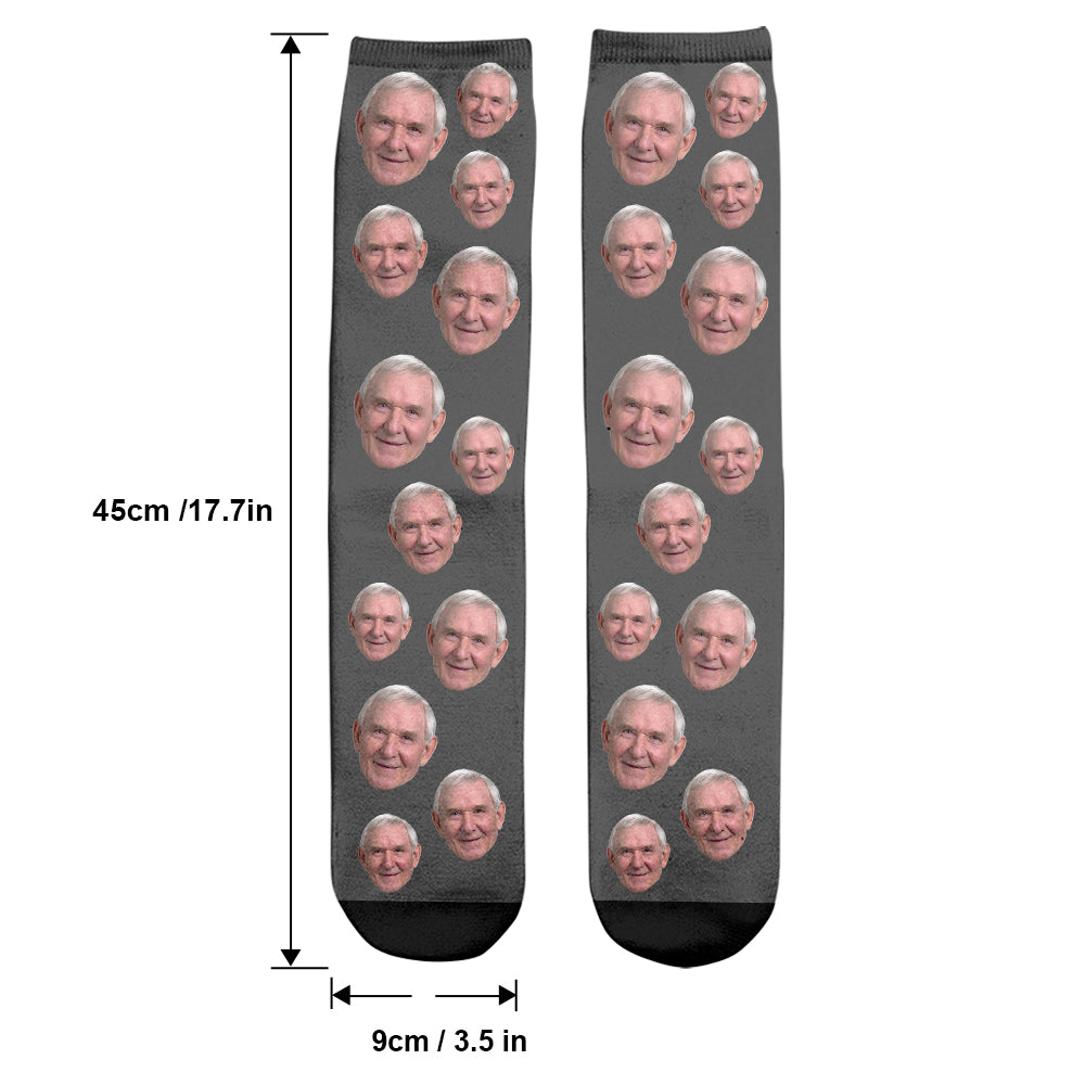 Custom Face - Personalized Grandpa Socks