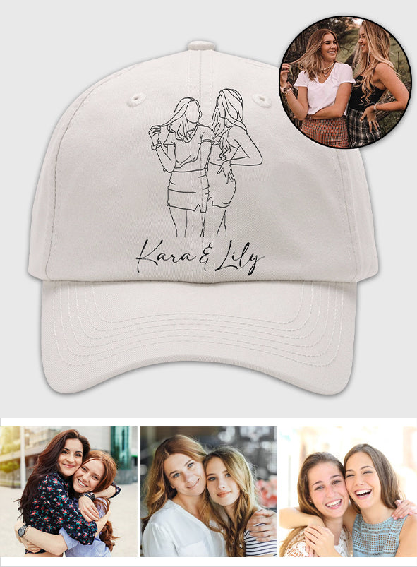 Individuelles Foto – Personalisierte, bestickte klassische Kappe für Ihre Tochter
