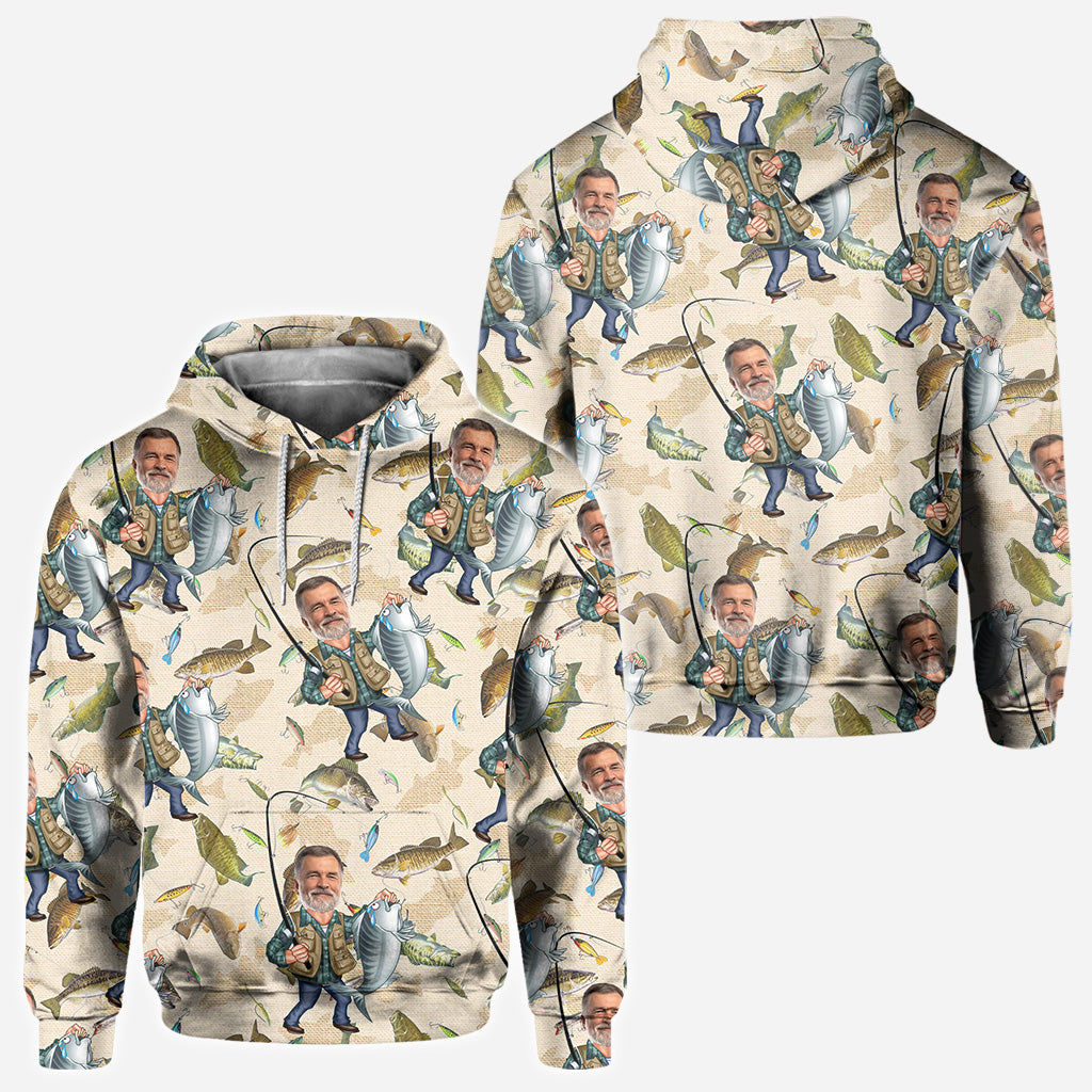 Lustiges Angel-Shirt mit Foto – Personalisiertes Angel-Shirt