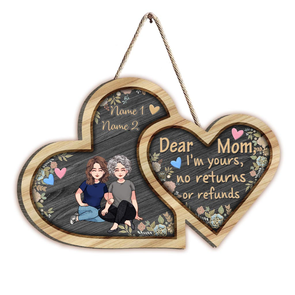 I'm Yours - Personalized Mother's Day Mother Wood Sign