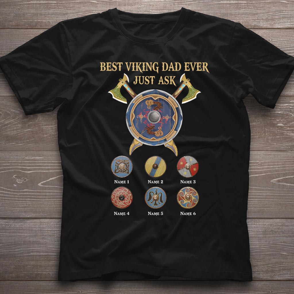 Best Viking Dad Ever - Viking Personalized T-shirt and Hoodie