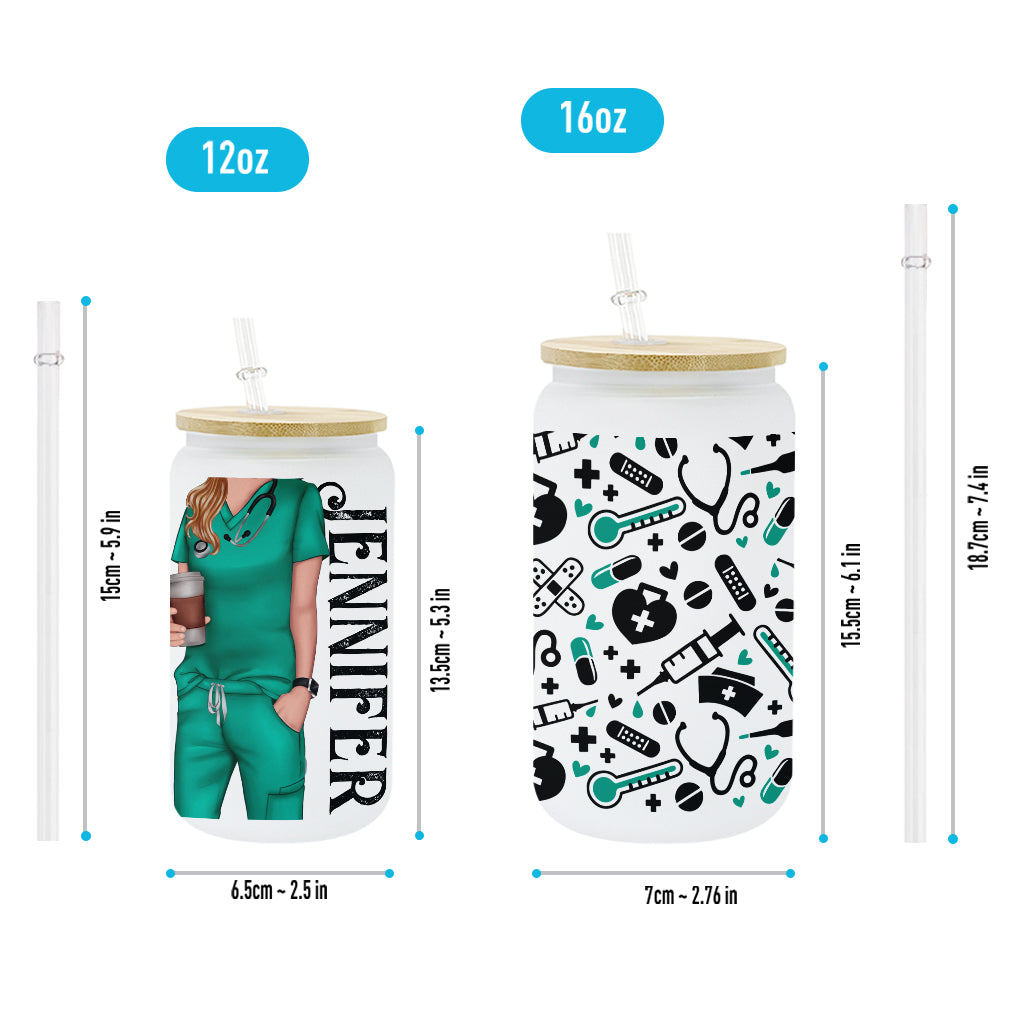 Nurse Life - Personalized Nurse Can Glass