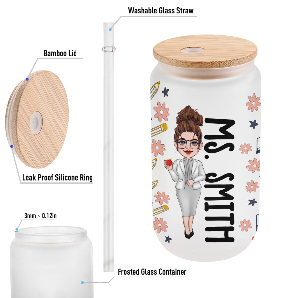 Tears Of My Students - Personalized Teacher Can Glass