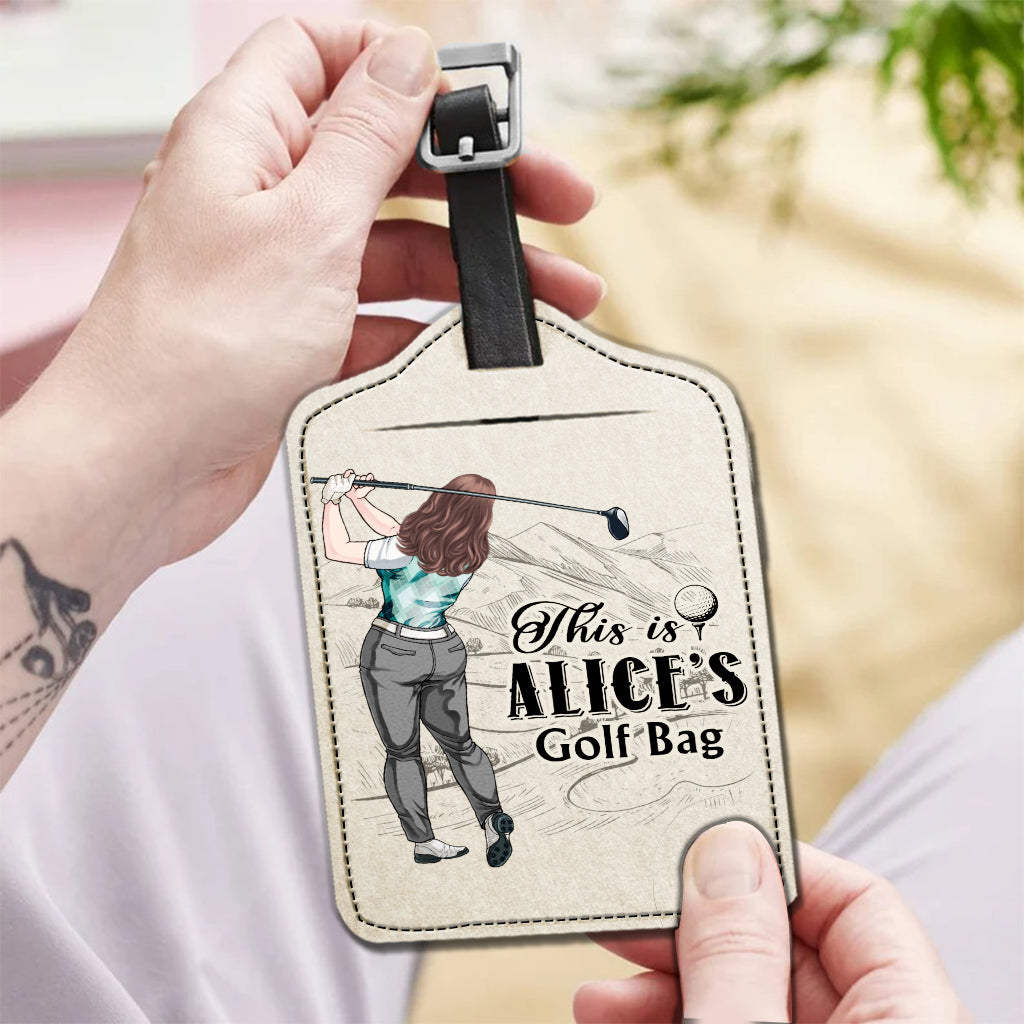 My Golf Clubs - Personalized Golf Leather Luggage Tag