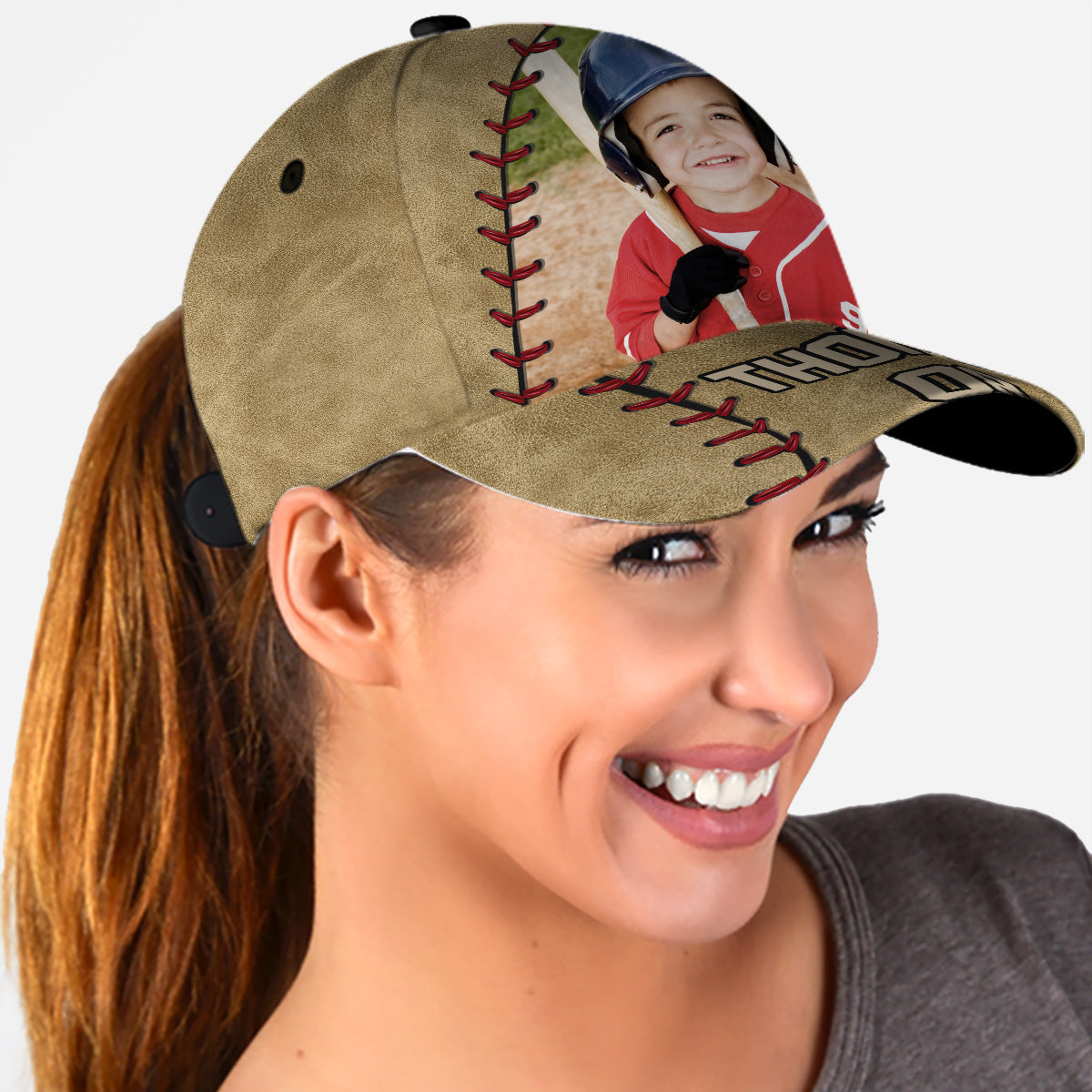 Never Give Up - Personalized Baseball Classic Cap
