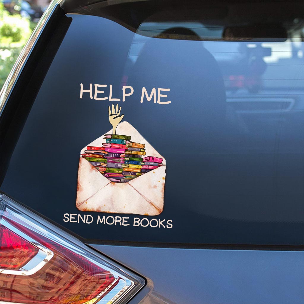 Help Me Send More Books Decal Full