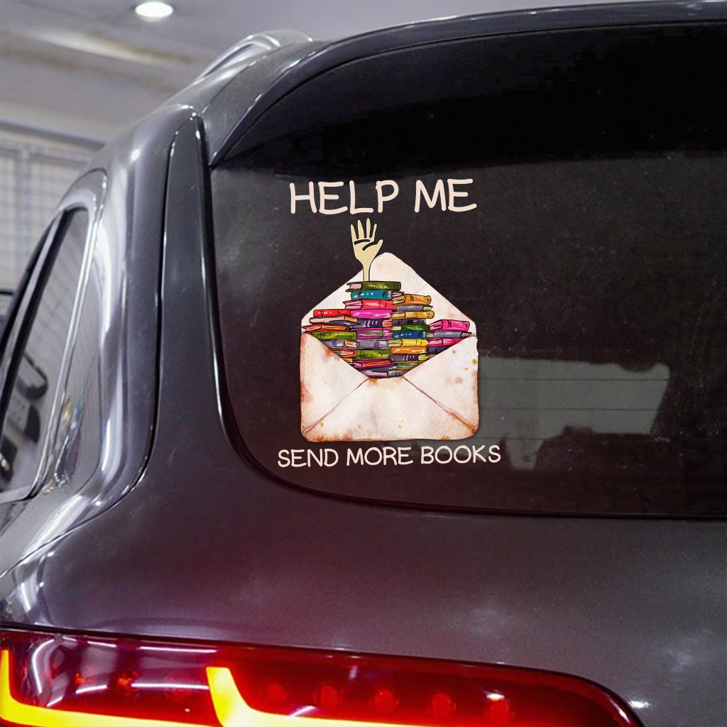 Help Me Send More Books Decal Full