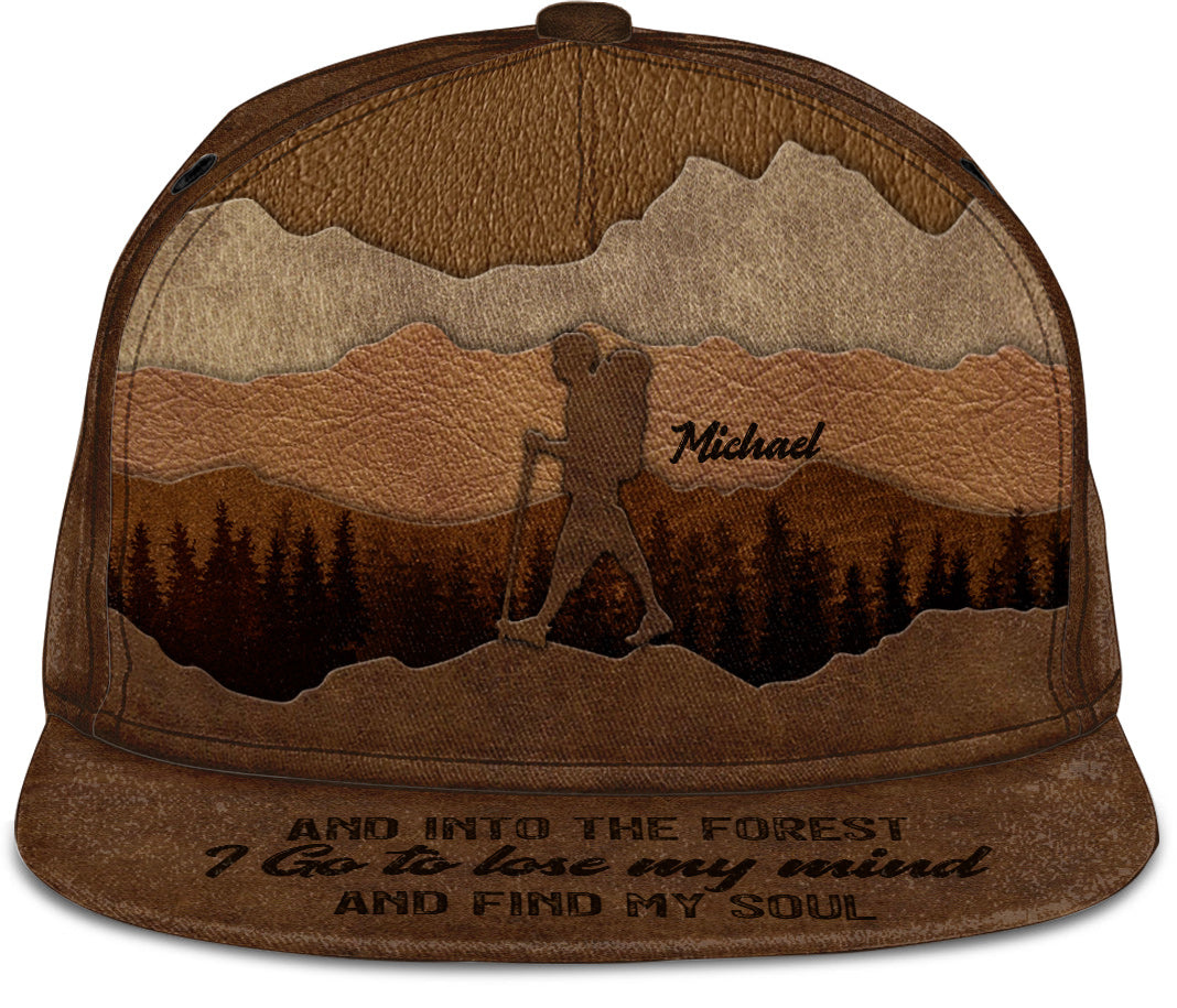 Et je m'enfonce dans la forêt - Casquette de randonnée personnalisée