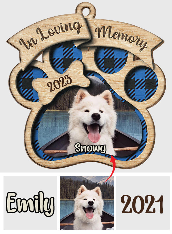 In Loving Memory - Personalized Dog Ornament