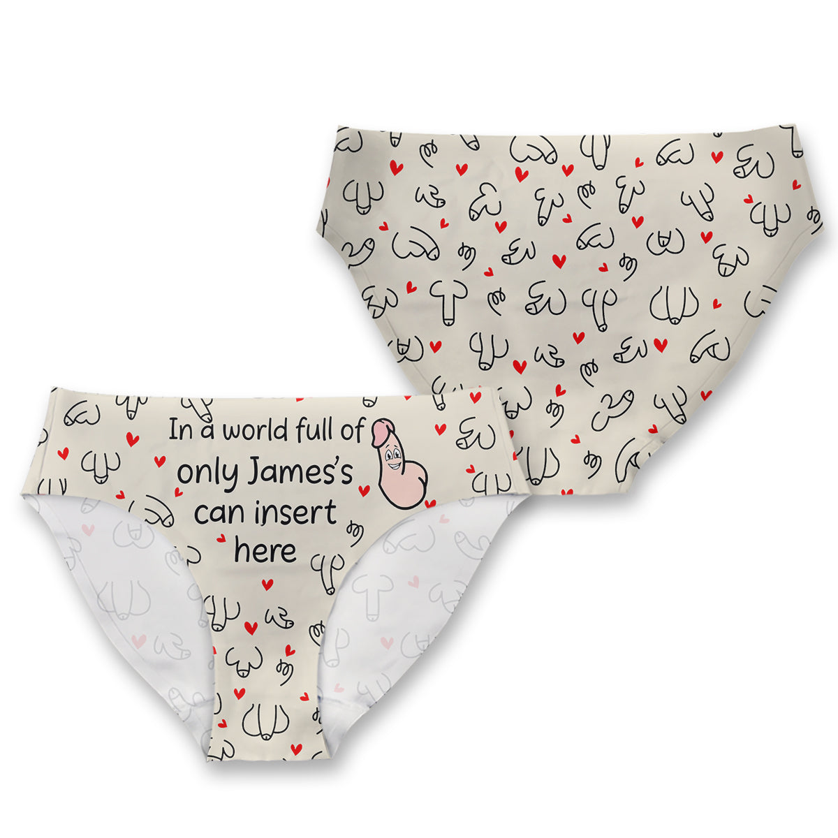 Only You - Personalized Couple Women Briefs