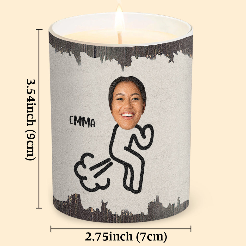 Fart Extinguisher - Gift for dad, grandma, grandpa, mom, uncle, aunt, son, daughter, brother, sister, granddaughter, grandson, husband, wife, boyfriend, girlfriend, friend - Personalized Candle With Wooden Lid